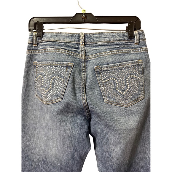 Vintage Cache Denim Jeans with Rhinestone Embellishment Bootcut Western Y2K - Picture 4 of 4